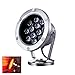 Produktbild LED Teichleuchten, 24V Unterwasser-Aquarium-Scheinwerfer Rotlicht Tauchbeckenlicht Wasserdicht Für Aquarium Und Teich (Rostfreier Stahl),24w