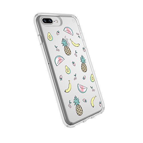 Speck Products Presidio Clear+Print Cell Phone Case for iPhone 8 Plus/7 Plus/6S Plus/6 Plus - ONE in A Melon Gold/Clear