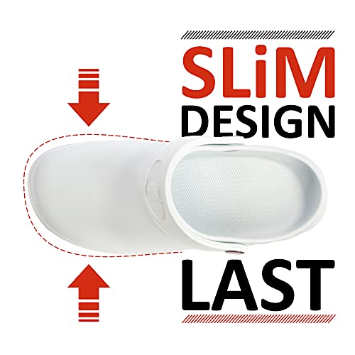 Eva Walk - Clogs For Women And Men - Non Slip Shoes For Work - Bistro Chef Clogs - Nurse And Garden Shoes Orange #TOP6