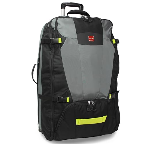 World Traveler Rolite Alpine Upright Style Lightweight 30-Inch Rolling Duffel Bag - Grey