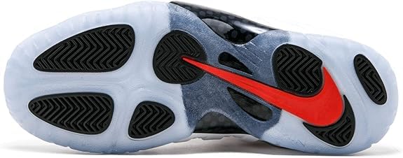 Nike Little Posite One Big Kids' Basketball Shoes (644791-403, Obsidian/University Red/Metallic Gold/White) Size 5.54