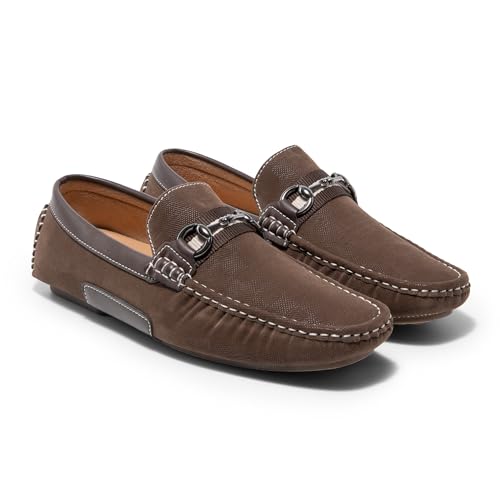 Bruno Marc Men's Driving Penny Loafers Casual Slip-on Moccasins Shoes,Size 12,3/Brown,HUGH-01
