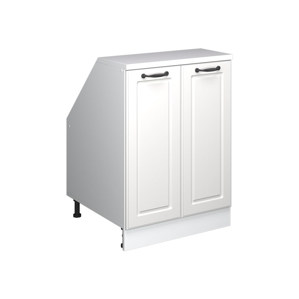 Vicco Kitchen sloped ceiling cabinet Raul, White Shaker Style, 60 cm โ image 1
