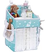 Cradle Star Diaper Caddy - Changing Table Baby Organizer - Hang on Crib, Multiple Pockets Hold up...