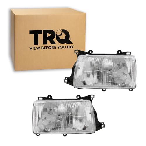 Image of TRQ Headlight Assembly Set TO2502119 TO2503119 | For 1993-1998 Toyota T100