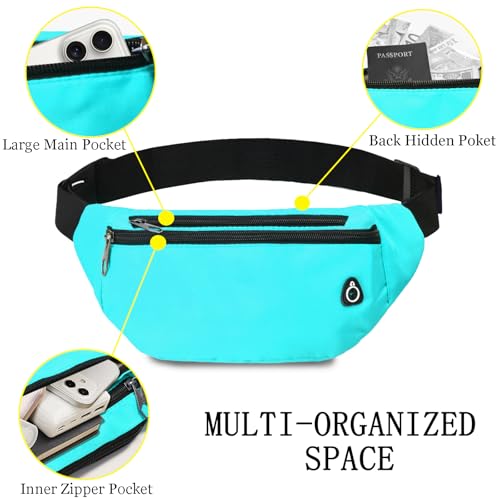 Image of Fanny Pack for Women Men,Crossbody Fanny Pack Water Resistant Sports Waist Bag Pack, Belt Bag for Travel Hiking Running