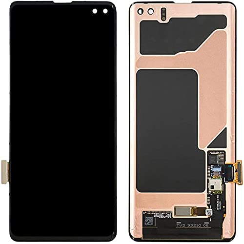 Tela LCD original Amoled para Samsung Galaxy S10 Plus com moldura azul SM-G975F G975A G975W de 6,4 p