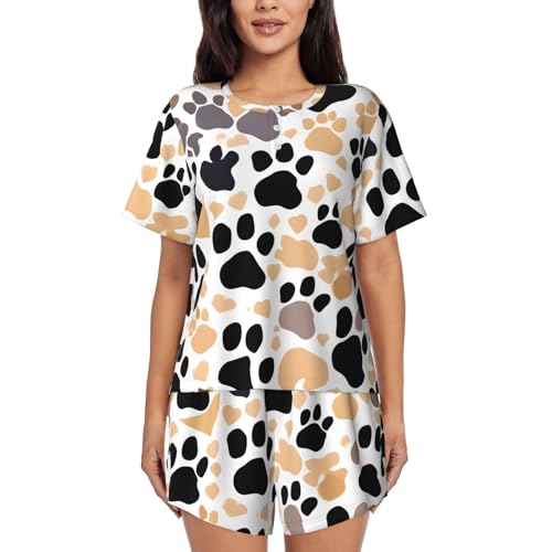 Pijama de manga corta mujer ligero evita el calor veraniego conjunto de dormir casual