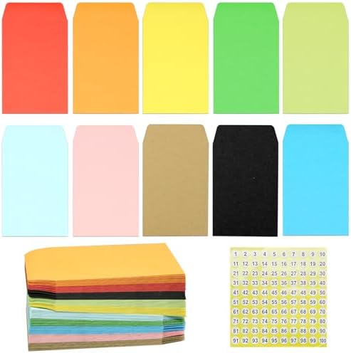 Ristyur Boîte D'économie D'argent | Défi 100 Enveloppes Pour économiser De L 'argent | Enveloppes D'économie D'argent Pour Budgétiser Et économiser De L' Argent