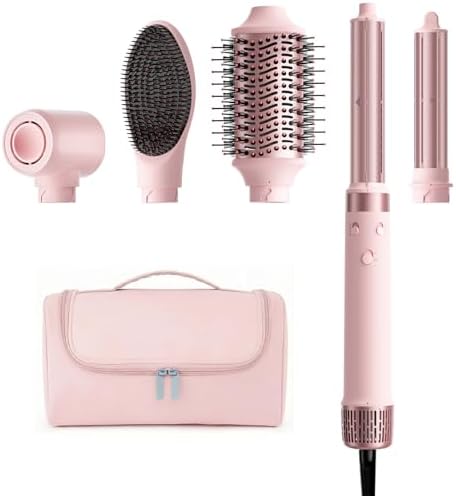 MESCOMB Dual Voltage Hair Dryer Brush - 5 in 1 Hot Air Styler Wra...