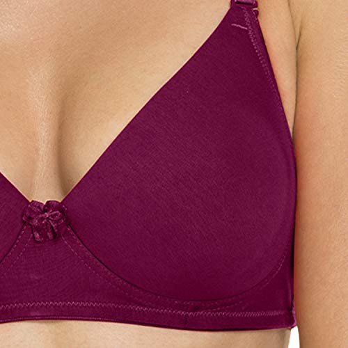 Image of Tweens - Heavily Padded Semi Push-Up Bra - Polyamide Fabric - 3 /4th Coverage, Wireless, Multiway Straps, Seamless - Everyday T-Shirt Bra