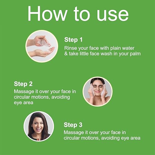 Image of Drontika Wild & Pure Neem Foaming Face Wash - 100% Natural Antibacterial Cleanser for Acne, Pimples & Oily Skin - Purifies Pores, Sulfate-Free Formula - 300ml