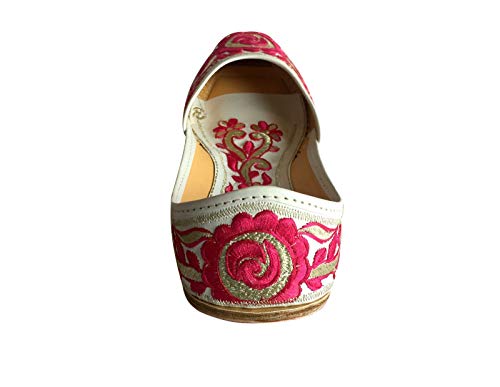 Women Flat Ballerina Punjabi Jutti Khussa Shoes Tribal Shoes Beaded Shoes4