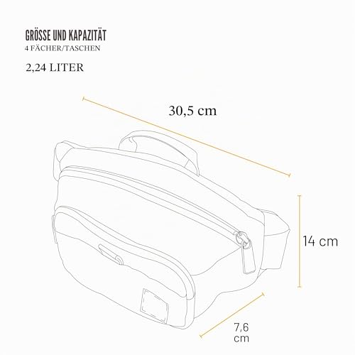 Carhartt Hüfttasche mit verstellbarem Gurt, robust, wasserabweisend, Einheitsgröße