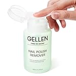 Gellen Nail Polish Remover, Non Acetone Nail Polish Removal for Regular Nail Polishes, Jasmine Scent Healthy Nail Polish Remover with Easy Push-down Pump, 6.34 Fl Oz