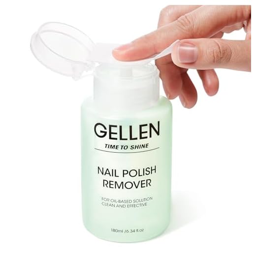 Gellen Nail Polish Remover, Non Acetone, for Regular Nail Polish, Pump Head