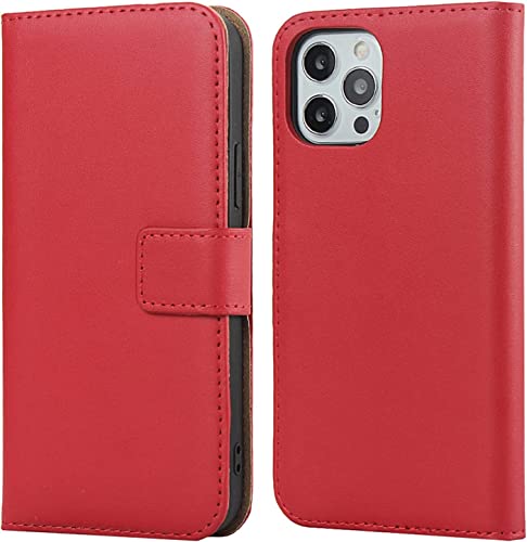 Étui de protection iPhone 13 Pro rouge avec fentes cartes pour vos sorties