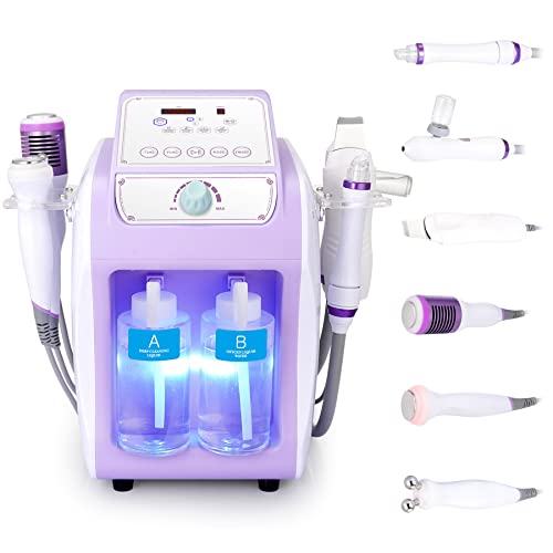 Sextupole Hydrogen Oxygen Facial Machine 6 in 1 Hydra-Facial Machine Hydra Dermabrasion Machine Multifunctional Skin Care Device