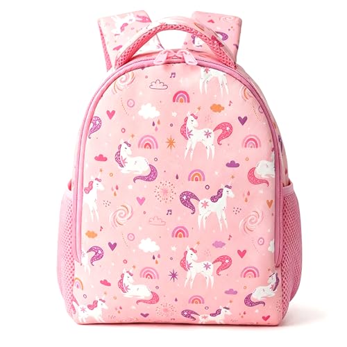 Sac à dos licorne rose léger pour éviter le mal de dos chez les écolières