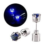 Pendientes para orejas con diamantes de imitación para mujeres y niñas, joyería para discotecas, celebraciones, aretes iluminados para mujer, One Size, como se describe, como se describe