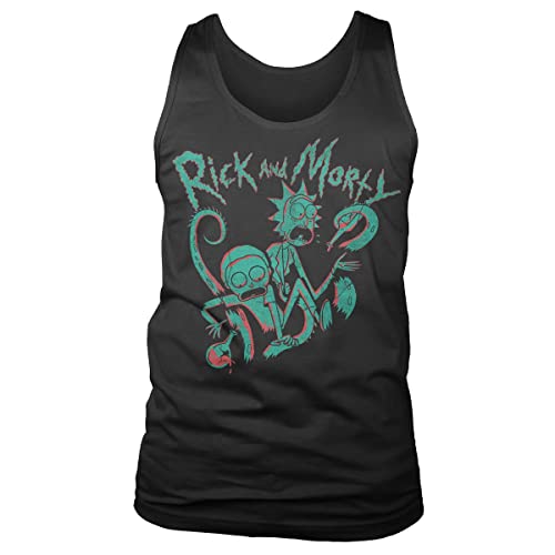 Camiseta sin Mangas Rick and Morty Duotone Estampado Duradero Hombre