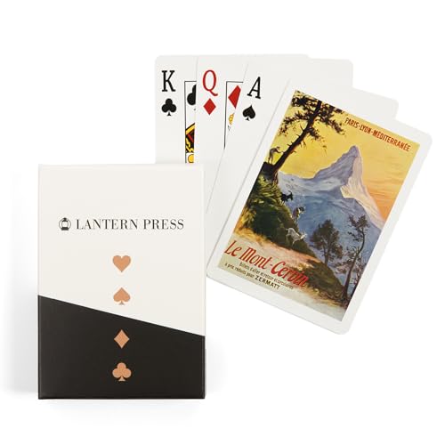 Lantern Press Naipes Vintage The Alps Póker 52 Cartas