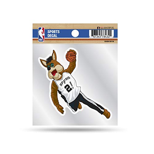 Rico Industries NBA San Antonio Spurs Mascot 4''x4'' Small Style Decal