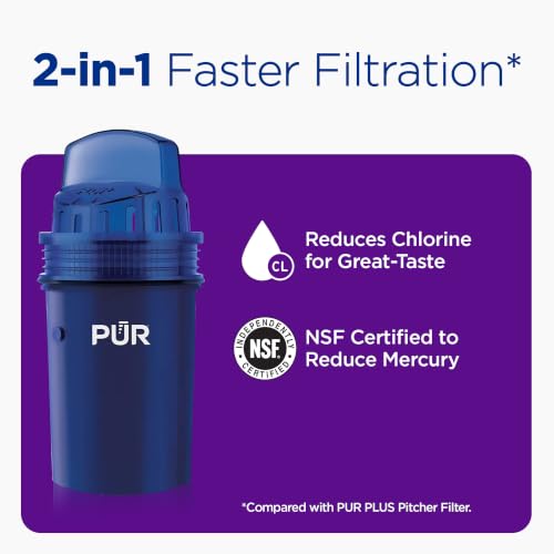 PUR 30-Cup Countertop Water Filter Dispenser, White/Blue, DS1800Z - Image 3