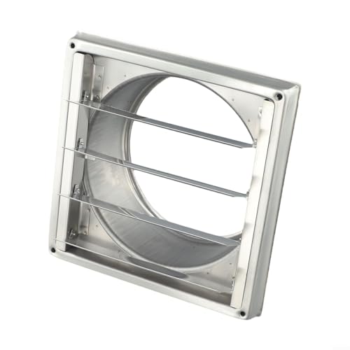 Copertura di sfiato in acciaio inox per impianti di scarico domestici per asciugatrici e ventilazione (150 mm)