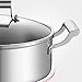 DJFKDYHPE Stainless Steel Stack and Steam Pot Set and Lid,Steamer Double Boiler Suitable for All Kinds of Stoves(32cm)