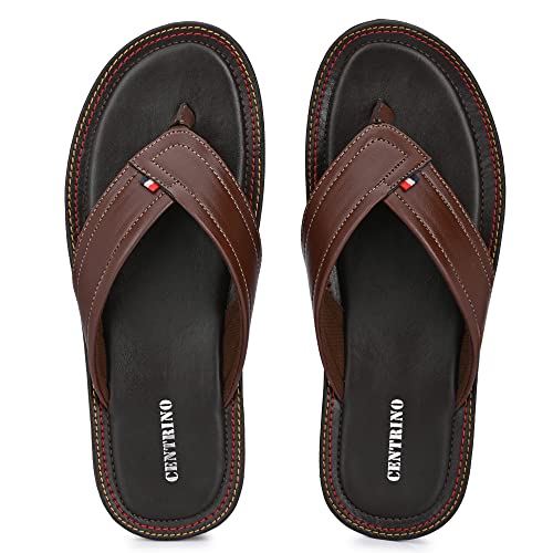 Image of Centrino Men's Slipper |Flip-Flop Slippers | Luxurious Comfort Every Step | Slip-On Ease, Minimalist Design | Perfect for Beach Days, Poolside Lounging, and Casual Wear (1302)