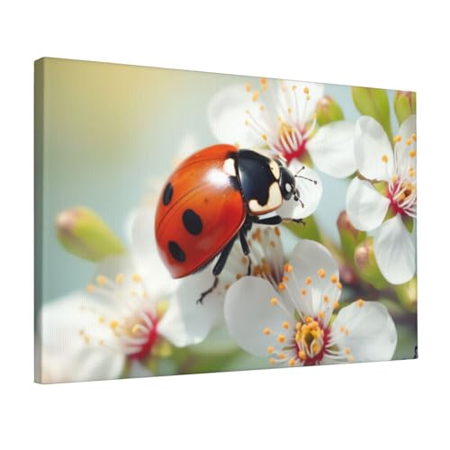 Affiche décorative fleurs et papillon pour chambre cocooning - 2