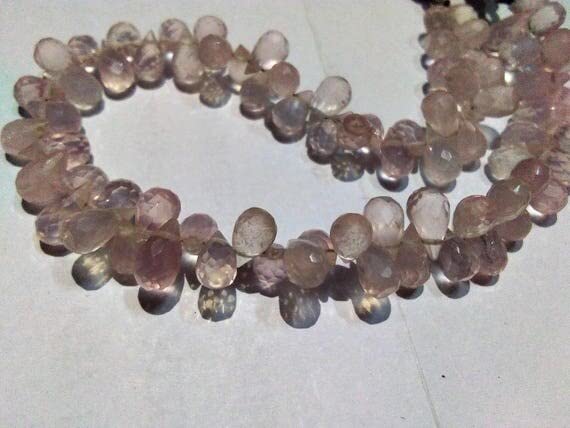 Rose quartz loose beads strand 4 inches pour création de bijoux artisanaux