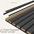 Upick Acoustic Wall Panels Sound Absorbing, 4 Pack 48 x 24 inch Sound Proof Foam Wall Panels & Wood Slat Wall Panels for Interior Wall Decor (Matte Black)