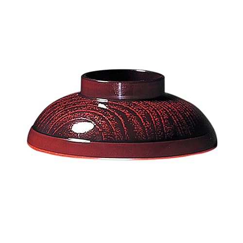 マルケイ (MARUKEI) 汁椀蓋/鈴型汁椀 小 蓋 直径105×H37mm 溜内朱 『溜』 和風 割れにくい 食洗器対応 スタッキング可能 B20C TMR 日本製