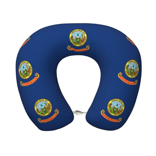 Almohada de viaje de poliéster tamaño único negra miniatura 1