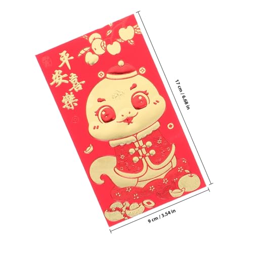 BAZEITFLOW 36個中華風お年玉袋 正月用赤い封筒 お札入れ 祝福文字入り ポチ袋 春節 多用途装飾