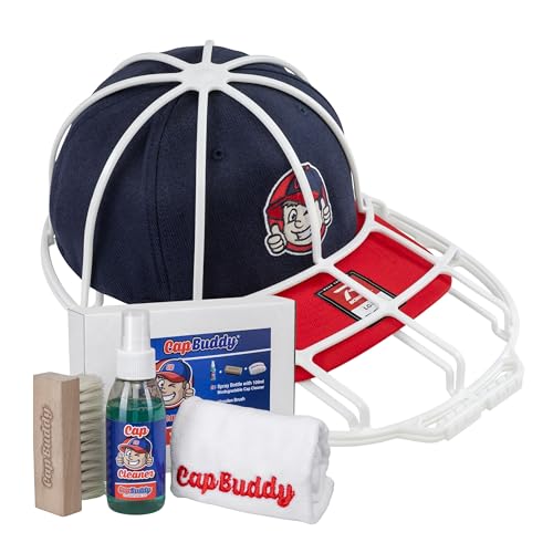 Cap Buddy Cap Washer & Cap Cleaner Set für alle Basecaps wie New Era und Flexfit Einfach für Spülmaschine dann in der Kappenhalterung trocknen Lassen