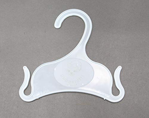 PUPAKIOTTI Haustier-Kleiderbügel-Set | Kleiderbügel für Hunde, Katzen, Haustiere, kleine und mittelgroße Kleiderbügel aus transparentem Kunststoff für Hundemantel (7 Stück) Cover