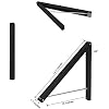 Laundry Room Clothes Rack - Wall Mounted Retractable Folding Clothes Hanger Drying Rack for Laundry Room Closet Storage Organization, Aluminum, Easy Installation (Black)