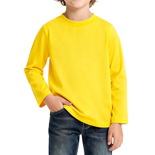 Image of Magic Park 6M-14Y Baby Short Long Sleeve Tee Tops Toddler T-Shirt Kids Solid Color Shirts Boys Girls Casual Blouse