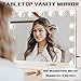 COOLJEEN Vanity Mirror with Lights and Bluetooth, Hollywood Makeup Mirror with 15 Dimmable LED Bulbs and USB Charging, 3 Color Modes Lighted Vanity Mirror, Tabletop/Wall-Mount (Shatterproof Glass)