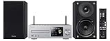 Pioneer X-HM72-S Micro-HiFi System (2X 50 Watt, WiFi, Bluetooth, DLNA, Spotify Connect, App Control, 8,9 cm (3,5 Zoll) Display) Silber