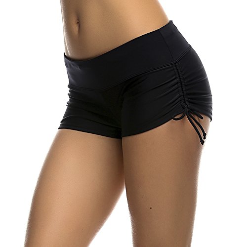 Image of DUSISHIDAN Women's Swim Shorts with Side Ties