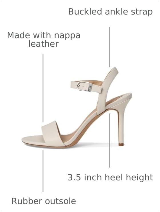 Image of Lauren Ralph Lauren Gwen Burnished Leather Sandal