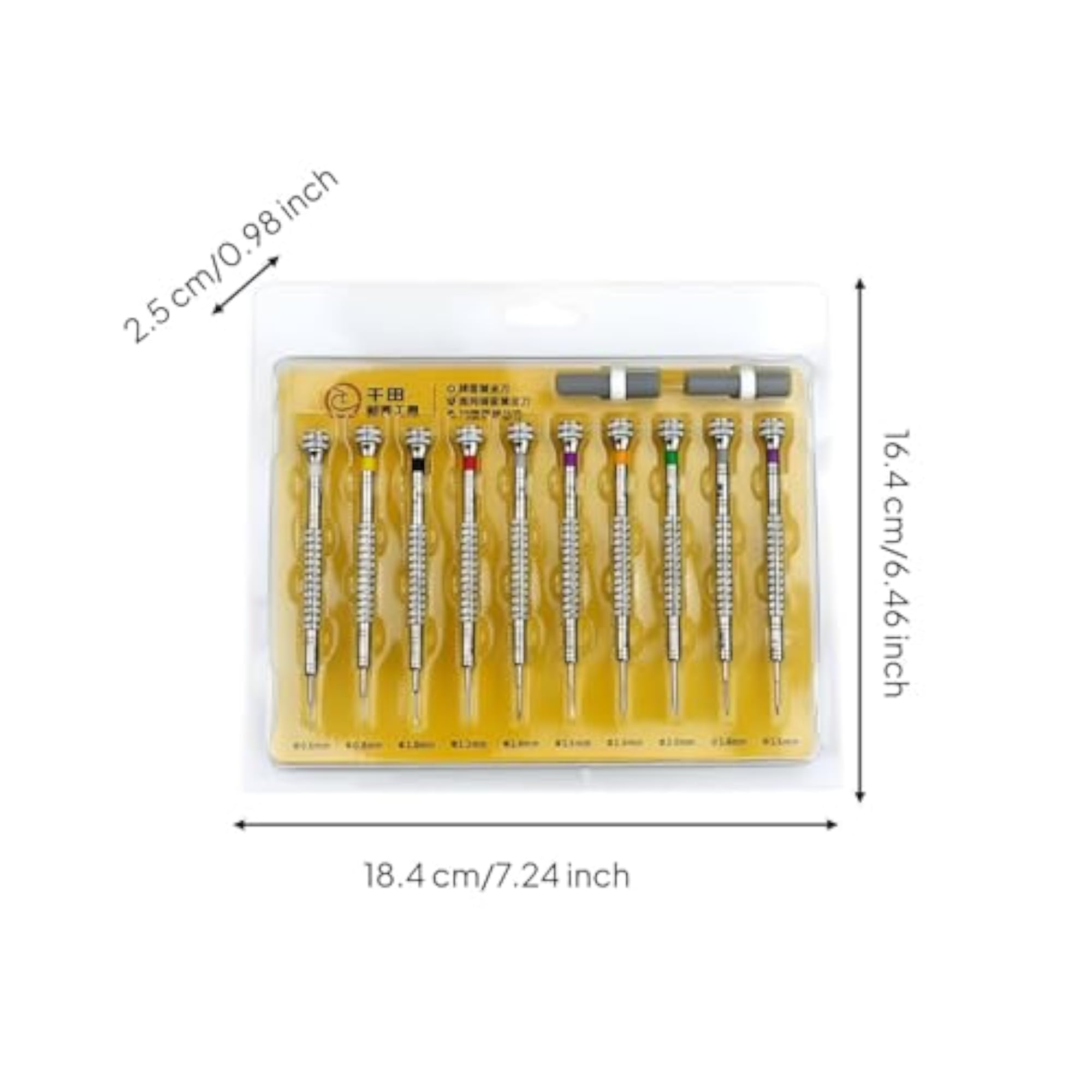 10 Pieces Stainless Steel Watch Repair Screwdriver Set, Rust Resistant