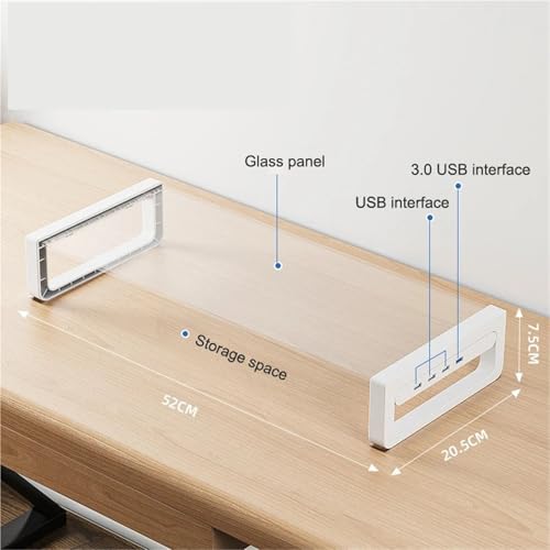 Support d'écran PC verre imprimante rangement de bureau clavier A6 - 3