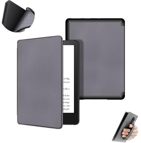 GUKSRASO 6�C���` Kindle Paperwhite ��5����/��6����/��7���� (2012-2015 ���f��: EY21 & DP75SDI) �p�P�[�X - PU�f�ށA�n���h�X�g���b�v�t���A�\�t�gTPU�o�b�N�J�o�[