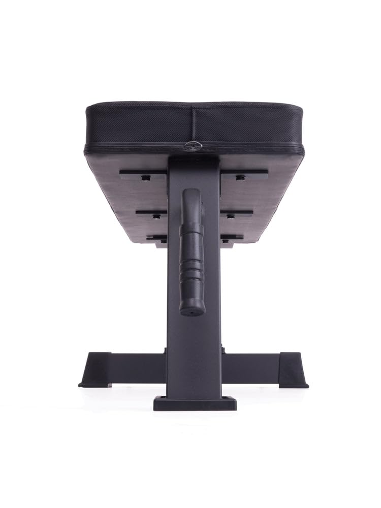 Atletica Panca piatta B1, opzione di storage verticale, qualità professionale, stabile con peso netto di 26 kg, certificato di classe H, materiale: rete