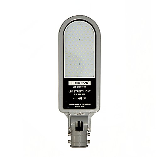 Image of Oreva Branded IP67 Waterproof Full Metal Body 55W LED Street Light with Clamp Stander Series (Grey)